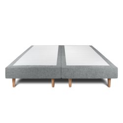 Lit Windsor 200 x 200 cm double Sommier Gris 100x200 cm