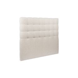 Lit Windsor 90 x 190 cm Sommier bouclette beige clair