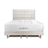 Lit Windsor 200 x 200 cm double Sommier bouclette beige clair 100x200 cm